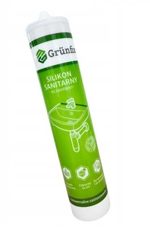 Silikon Sanitarny BEZBARWNY Grunfix Elastyczny ZEWNĘTRZNY WEWNĘT 280ml Tani