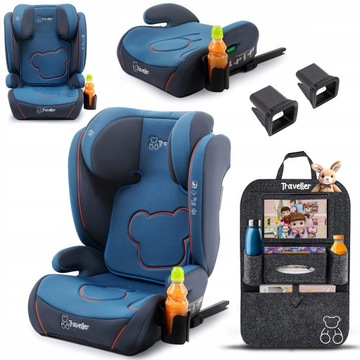 NICOLO FOTELIK SAMOCHODOWY PODSTAWKA 2w1 I SIZE 100-150 CM R129 ISOFIX