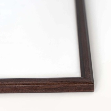 Классическая деревянная фоторамка Коричневая А5 15х21