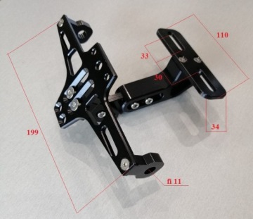 Держатель номерного знака с подсветкой SILVER CNC