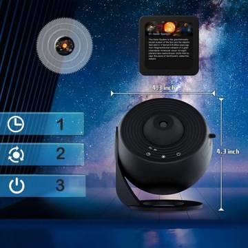 Лампа проектора LED_RGB_PLANETARIUM_Черный многоцветный