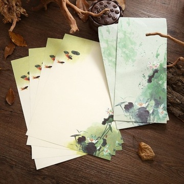 Styl H et Vintage List Papieru i Koperty Zestaw Ch