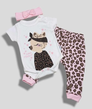 ДЕТСКИЙ КОМПЛЕКТ ДЛЯ ДЕВОЧКИ, ПОВЯЗКА НА ГОЛОВЬ, размер 68