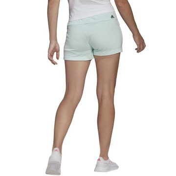 Spodenki damskie krótkie szorty adidas rozmiar S zielone miętowe bawełniane