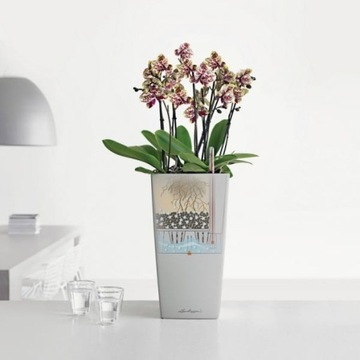 Горшок Lechuza Mini Cubi белый