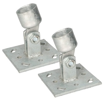 2X PODSTAWA SŁUPA REGULOWANA KOTWA WSPORNIK FI 38