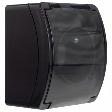 Одинарная герметичная розетка для поверхностного монтажа IP44