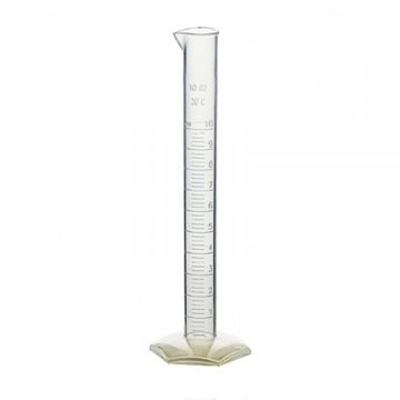CYLINDER MIAROWY 10 ml PLASTIKOWY SKALA TŁOCZONA