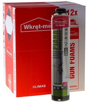 Эффективная монтажная пена низкого давления, круглогодичная, 750 мл.