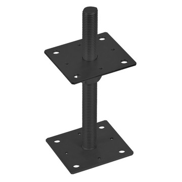 Podstawa słupa regulowana 100x100x250mm czarna