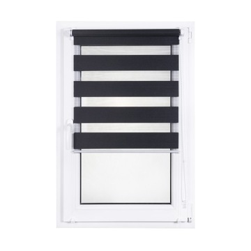 Roleta Rolety Dzień Noc wewnętrzna z prowadnicami na wymiar 80x215 cm