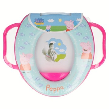 MIĘKKA NAKŁADKA SEDESOWA WC Świnka PEPPA PIG uchwy