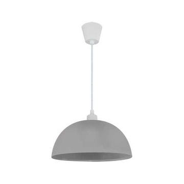 Lampa wisząca sufitowa szara tania E27 INKA IDEUS