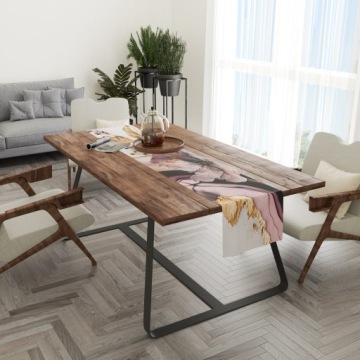 BIEŻNIK OBRUS NA STÓŁ MATOWY GŁADKI 40x220 137