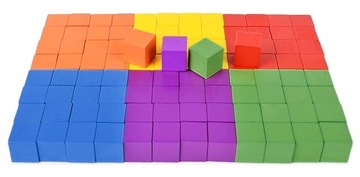 ДЕРЕВЯННЫЙ НАБОР РАЗНОЦВЕТНЫХ КАБИНЕТОВ МОНТЕССОРИ КУБ