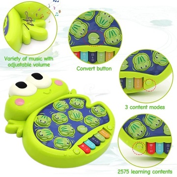 INTERAKTYWNA ZRĘCZNOŚCIOWA GRA WBIJANKA MŁOTECZKIEM ŻABKI PRZYBIJANKA WOOPI