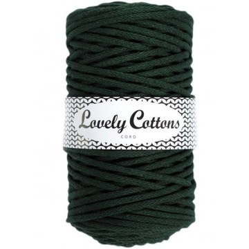 Sznurek Lovely Cotton 5mm makrama Butelkowa zieleń