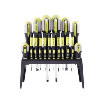 ОТВЕРТКИ МАГНИТНЫЕ ОТВЕРТКИ 18 ШТ. ПОДСТАВКА