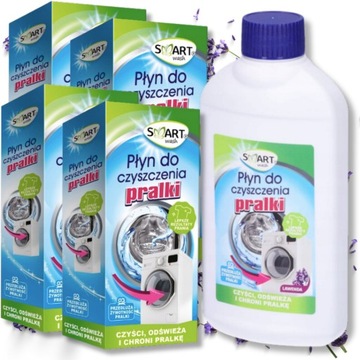 SKUTECZNY PŁYN DO CZYSZCZENIA PRALKI SMART WASH ZAPACH LAWENDOWY 4 x 0,25l