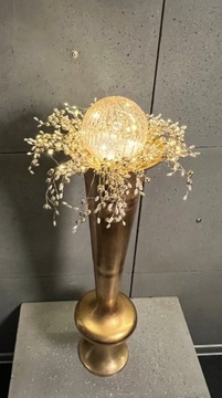 ОРНАМЕНТ-УКРАШЕНИЕ ВЕТКА ЗОЛОТЫЕ БУСИНЫ 40 СМ