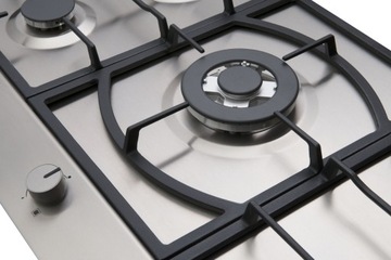 Газовая варочная панель AMICA PG9511XPR 89 см, 5 горелок Inox