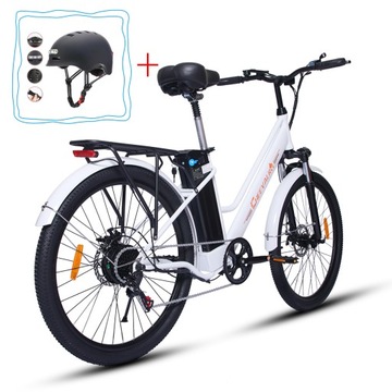Rower elektryczny Damski Cheevalry C26 15AH 26 cali 100km+Kask