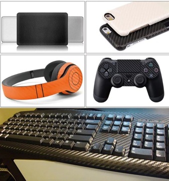 АВТООБЕКЦИЯ ШПОН 3D УГЛЕРОДНЫЙ УЗОР, ЧЕРНАЯ