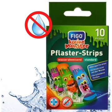 Plastry opatrunkowe dla dzieci Monsters aquablock