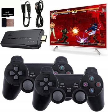 4K ТЕЛЕВИДЕНИЕ ИГРОВАЯ РЕТРО КОНСОЛЬ+2 ПАНЛОДА+15 000 ИГР