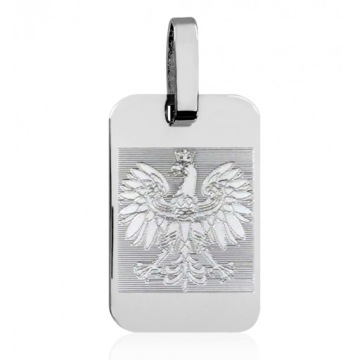 ПОДВЕСКА-КУЛОН ОРЕЛ, ОРЕЛ, СЕРЕБРО 925 ПРОБЫ, ГРАВИРОВКА