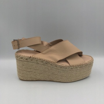 Buty damskie sandały zamsz espadryle Zign r40