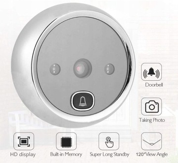 Беспроводной ЖК-видоискатель 3-дюймовый дверной звонок КАМЕРА
