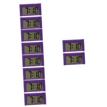 10 Sztuk Elektroniczny Zegarek Samochodowy Auto Stick On Clock Desk