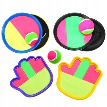 3 Sets Adjustable Toss and Catch Balls Dual Side
