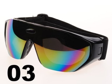 GOGLE NARCIARSKIE SNOWBOARDOWE NA SANKI +ETUI - 03