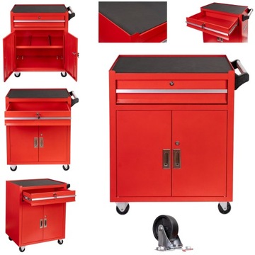 Шкаф для инструментов Invento с выдвижным ящиком и тележкой для мастерской.