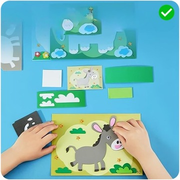 Наклейки-игрушки 3D-пазлы 12 ярких океанских наклеек из ЭВА