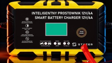 Выпрямительное зарядное устройство для гелевых аккумуляторов AGM 12В LCD автомобильных аккумуляторов 6А