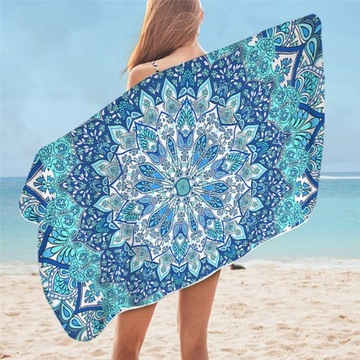 Ręcznik plażowy kąpielowy Mandala łazienkowy k
