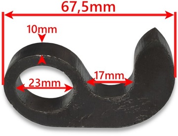 Нижняя петля, нижнее отверстие. burt fi22 - ПРЯМОЙ