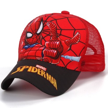CZAPKA Z DASZKIEM SPIDERMAN PAJĄK BEJSBOLÓWKA DZIECIĘCA NA LATO 52-54 CM