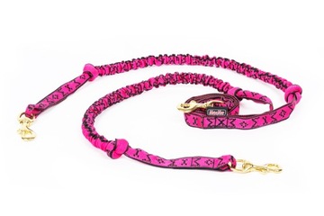 MANMAT SNAP BUNGGE LINE ДЛЯ ДВУХ СОБАК, ОРАНЖЕВЫЙ