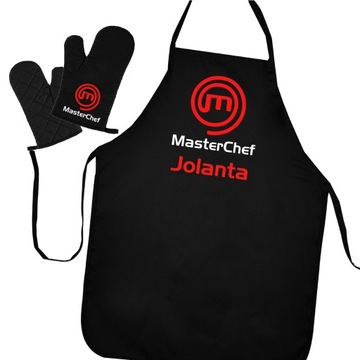 Фартук MasterChef КУХОННЫЙ фартук+перчатка именной день рождения