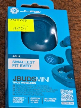 Słuchawki bezprzewodowe dokanałowe JLab JBuds Mini True Wireless Aqua