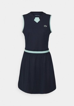 LACOSTE спортивное теннисное платье с шортами, темно-синий M (38)