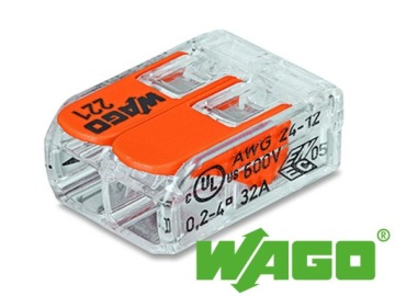 Быстроразъемные соединения Wago 221-412 0,14-4 мм² / 2 1 шт.