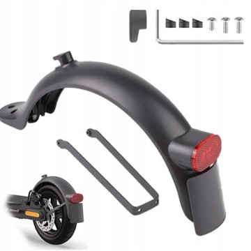 Задний бампер для скутера Xiaomi M365 1S/Pro2 с подсветкой