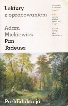 Pan Tadeusz Adam Mickiewicz Lektury z Opracowaniem