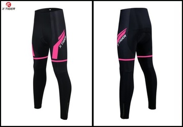 ЖЕНСКИЕ ДЛИННЫЕ ВЕЛОСИПЕДНЫЕ БРЮКИ X-TIGER СО ВСТАВКОЙ