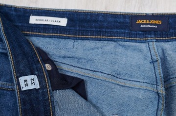 JACK&JONES REGULAR CLARK JEANS spodnie męskie PREMIUM 34/32 pas 88